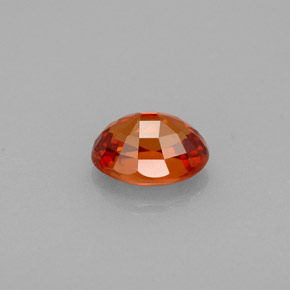 Grenat Spessartite Mandarine Orange naturelle Coupe ovale, 1.22 ct, VVS
