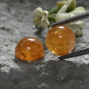 Achetez naturel 4,44ct orange grenat spessartite gems, coupe roude, en provenance mozambique chez gemselect. en stock, livraison internationale!