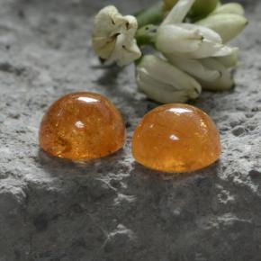 Achetez naturel 4,44ct orange grenat spessartite gems, coupe roude, en provenance mozambique chez gemselect. en stock, livraison internationale!