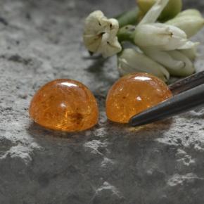 Achetez naturel 4,44ct orange grenat spessartite gems, coupe roude, en provenance mozambique chez gemselect. en stock, livraison internationale!