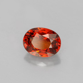 Grenat Spessartite Mandarine Orange naturelle Coupe ovale, 1.22 ct, VS