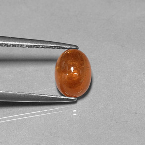 Grenat spessartite orange naturelle transparent, 2,37 ct, transparent / translucide