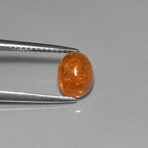 Grenat spessartite orange naturelle transparent, 2,45 ct, transparent / translucide
