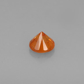 Grenat Spessartite Orange naturelle Coupe roude, 0.42 ct, VS-SI