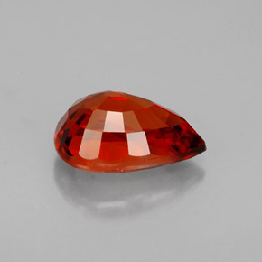 Grenat Spessartite Rouge orange naturelle En forme de poire, 1.46 ct, VVS-VS