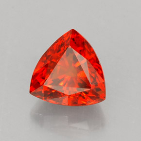 Grenat Spessartite Orange rougeâtre naturelle Trillion, 1.52 ct, VS