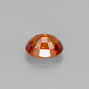 Grenat spessartite orange naturelle coupe ovale, 1,37 ct, VVS-VS