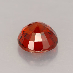 Grenat Spessartite Rouge orange naturelle Coupe roude, 1.60 ct, VVS-VS