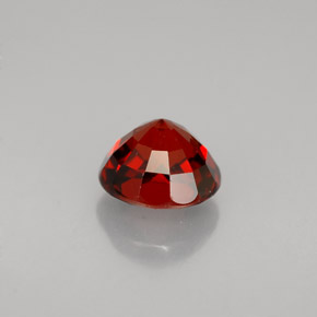Grenat spessartite orange naturelle coupe roude, 1,55 ct, VVS-VS
