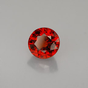 Grenat Spessartite Orange rougeâtre naturelle Coupe roude, 1.40 ct, VS
