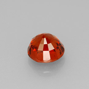 Grenat Spessartite Orange rougeâtre naturelle Coupe roude, 1.34 ct, VS