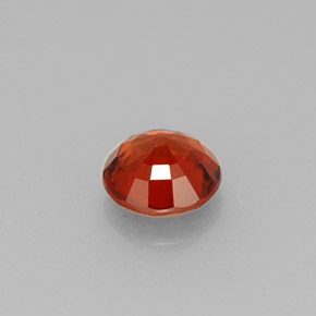 Grenat spessartite orange naturelle coupe roude, 0,83 ct, VVS