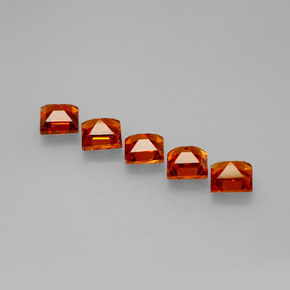 Achetez naturel ct orange grenat spessartite gems, carré, en provenance mozambique chez gemselect. en stock, livraison internationale!