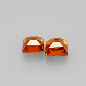 Achetez naturel ct orange grenat spessartite gems, carré, en provenance mozambique chez gemselect. en stock, livraison internationale!