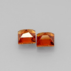 Achetez naturel ct orange grenat spessartite gems, carré, en provenance mozambique chez gemselect. en stock, livraison internationale!