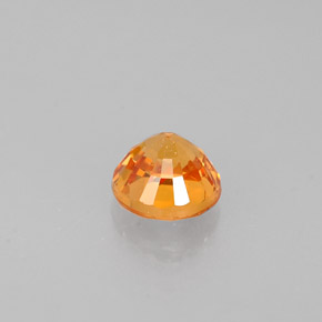 Grenat spessartite orange naturelle coupe roude, 0,68 ct, VS