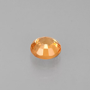 Grenat Spessartite Mandarine Orange naturelle Coupe roude, 0.58 ct, VS