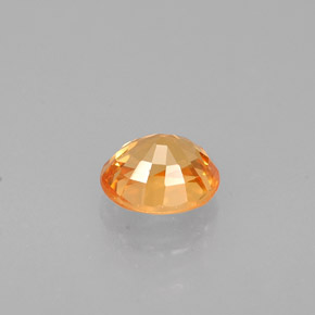 Grenat Spessartite Mandarine Orange naturelle Coupe ovale, 0.63 ct, VVS-VS