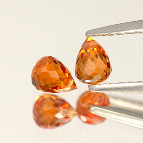 Achetez naturel ct orange grenat spessartite gems, briolette, en provenance mozambique chez gemselect. en stock, livraison internationale!