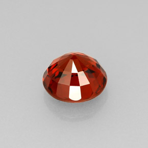 Grenat Spessartite Orange rouge foncé naturelle Coupe roude, 1.26 ct, VS