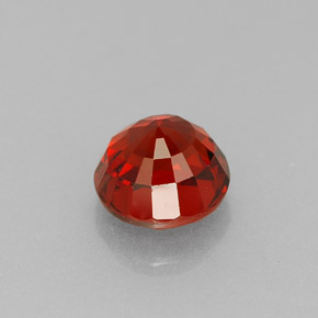 Grenat spessartite orange naturelle coupe roude, 0,95 ct, VS