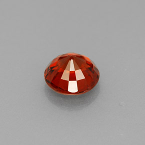 Grenat spessartite orange naturelle coupe roude, 0,98 ct, VVS-VS