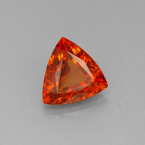 Grenat spessartite orange naturelle trillion, 1,34 ct, SI