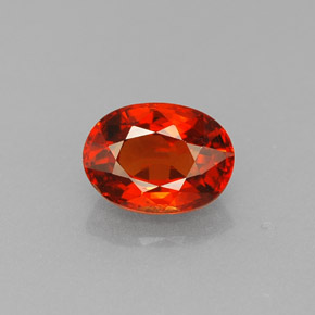 Grenat Spessartite Mandarine Orange naturelle Coupe ovale, 1.30 ct, VVS-VS