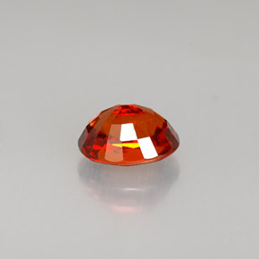 Grenat Spessartite Rouge orange naturelle Coupe ovale, 1.29 ct, VVS-VS