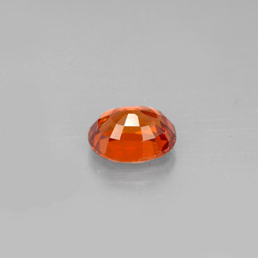 Grenat Spessartite Mandarine Orange naturelle Coupe ovale, 0.98 ct, VS