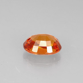 Grenat Spessartite Mandarine Orange naturelle Coupe ovale, 1.09 ct, VS