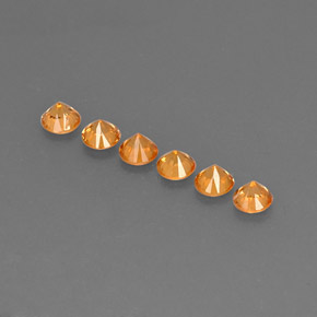 Achetez naturel ct orange grenat spessartite gems, coupe roude, en provenance mozambique chez gemselect. en stock, livraison internationale!