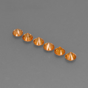 Achetez naturel ct orange grenat spessartite gems, coupe roude, en provenance mozambique chez gemselect. en stock, livraison internationale!