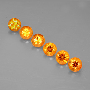 Achetez naturel ct orange grenat spessartite gems, coupe roude, en provenance mozambique chez gemselect. en stock, livraison internationale!