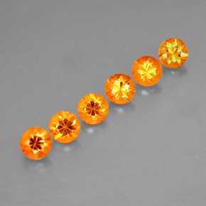 Achetez naturel ct orange grenat spessartite gems, coupe roude, en provenance mozambique chez gemselect. en stock, livraison internationale!