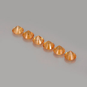 Achetez naturel ct orange grenat spessartite gems, coupe roude, en provenance mozambique chez gemselect. en stock, livraison internationale!