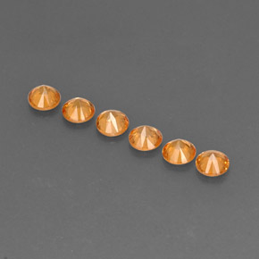 Achetez naturel ct Orange Grenat Spessartite gems, Coupe roude, En provenance Mozambique chez GemSelect. En stock, livraison internationale!