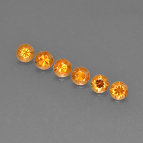 Achetez naturel ct orange grenat spessartite gems, coupe roude, en provenance mozambique chez gemselect. en stock, livraison internationale!