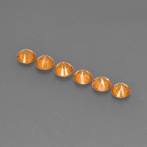 Achetez naturel ct orange grenat spessartite gems, coupe roude, en provenance mozambique chez gemselect. en stock, livraison internationale!
