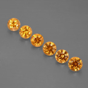 Achetez naturel ct orange grenat spessartite gems, coupe roude, en provenance mozambique chez gemselect. en stock, livraison internationale!
