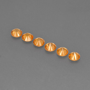 Achetez naturel ct Orange Grenat Spessartite gems, Coupe roude, En provenance Mozambique chez GemSelect. En stock, livraison internationale!