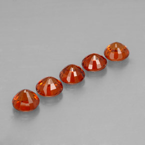 Achetez naturel ct orange grenat spessartite gems, coupe roude, en provenance mozambique chez gemselect. en stock, livraison internationale!