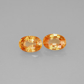 Achetez naturel ct orange grenat spessartite gems, coupe ovale, en provenance mozambique chez gemselect. en stock, livraison internationale!