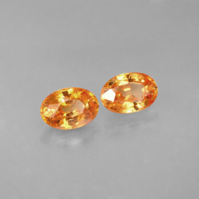 Achetez naturel ct orange grenat spessartite gems, coupe ovale, en provenance mozambique chez gemselect. en stock, livraison internationale!