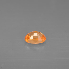 Grenat spessartite orange naturelle coupe ovale, 0,72 ct, VS