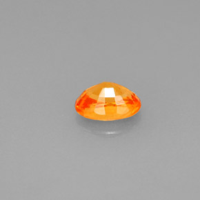Grenat Spessartite Mandarine Orange naturelle Coupe ovale, 0.63 ct, VS