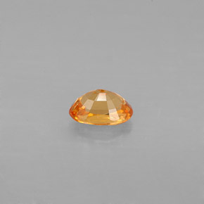 Grenat spessartite orange naturelle coupe ovale, 0,71 ct, VS