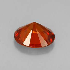 Grenat spessartite orange naturelle coupe ovale, 1,73 ct, VS-SI