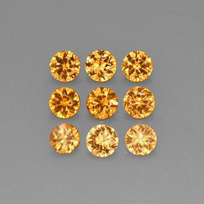 Achetez naturel ct Mandarine Orange Grenat Spessartite gems, Coupe roude, En provenance Mozambique chez GemSelect. En stock, livraison internationale!