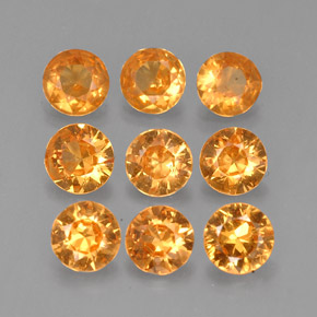 Achetez naturel ct orange grenat spessartite gems, coupe roude, en provenance mozambique chez gemselect. en stock, livraison internationale!